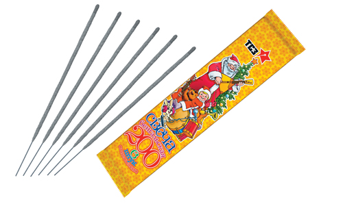  Бенгальские свечи 6 шт 200 мм в пакете  в Медвежьегорске